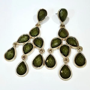 Pendientes lágrima verde - Imagen 1 de 3