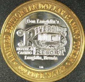 RIVERSIDE RESORT & CASINO, LAUGHLIN, NV, $10 SILVER STRIKE; COMBINE SHIPPING! - Picture 1 of 2