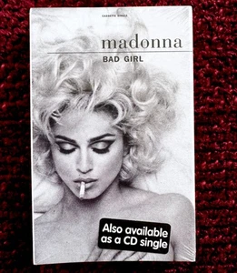 MADONNA BAD GIRL CASSETTE TAPE SEALED SINGLE FEVER LP PROMO HYPE BOX EROTICA SEX - Picture 1 of 7