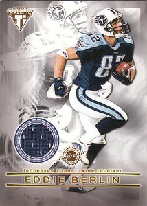 Tarjeta de camiseta usada de doble juego Private Stock 2001 Eddie Berlin/Justin McCareins  - Imagen 1 de 2