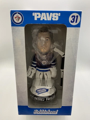 Ondrej Pavelec No. 31 Winnipeg Jets NHL 7 Inch Bobblehead Figure 2013 Cover