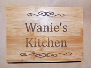 Personalised Chopping Board Engraved, Cutting Decorative Cheese Serving Platter - Picture 1 of 12