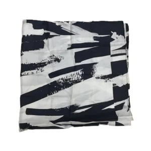 MAX MARA Blanco y Negro Uvina Suave 100% Seda Bufanda 35"x35" Venta al por menor $115 Nuevo con etiquetas NUEVO - Imagen 1 de 4