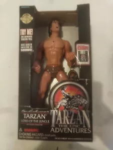 Figurine Tarzan Seigneur de la Jungle 1996 15" activée par le mouvement Trendmasters - Photo 1 sur 5