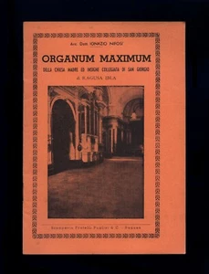 opuscolo ORGANUM MAXIMUM CHIESA SAN GIORGIO RAGUSA IBLA Ignazio Nifosi' 1949 - Picture 1 of 3
