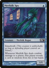 1x FOIL Merfolk Spy MTG M11 No066 Magic 2011 English NM/Unplay common C card x1
