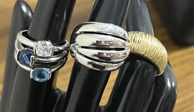 Lia Sofia Lot Of 3   Rings - Image 1 of 4