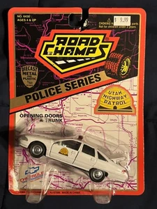 Auto giocattolo vintage 1995 ROAD CHAMPS Police serie 1:43 Utah State Patrol - Foto 1 di 1