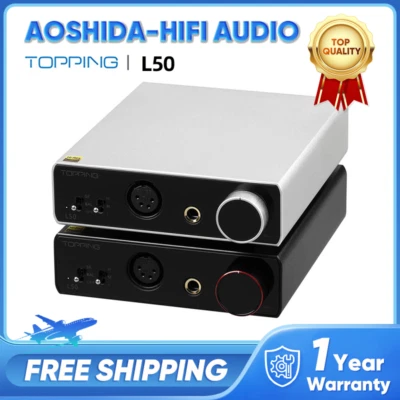 TOPPING L50 Hi-Res NFCA Amplifier SE+BAL Input 6.35mm/XLR Output Audio Power Amp