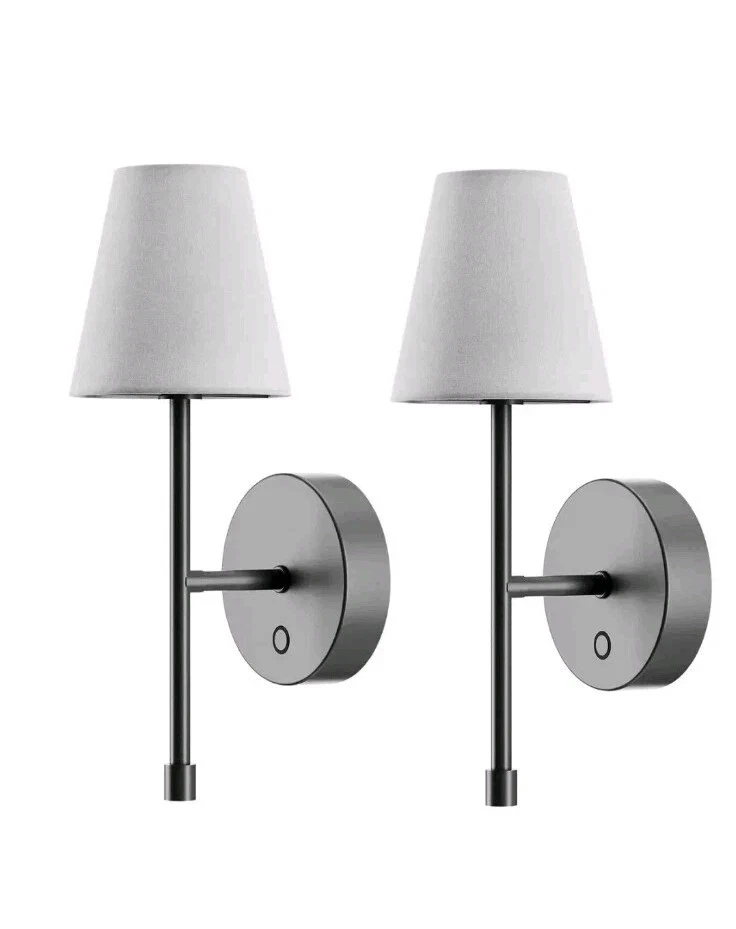 Globe Electric Wireless Rechargeable LED Integrated Wall Sconce 2-pack 1806224