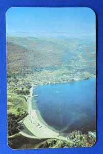 Postcard NY Aerial View State Developed Beach Lake George New York - Picture 1 of 2