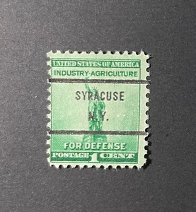 Syracuse, New York Type 71 Precancel - 1 cent Defense Issue U.S. #899 - NY - Picture 1 of 1