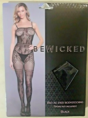 BeWicked! Чулки для тела BAD AS EVER, черные, один размер - Изображение 1 из 4