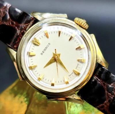 Reloj retro vintage para mujer BENRUS suizo cuerda manual años 50 ¡con excelente diseño!! Foto 1 de 2