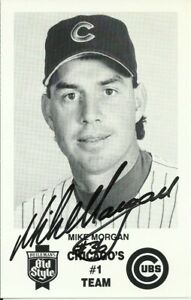 Mike Morgan - Chicago Cubs MLB Baseball Autograph 3x5 Signed Photo