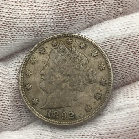 1892 P Liberty Head V Nickel 5c Silver Coin! Really Nice, High Grade! Cover