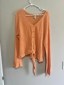 Top estivo blu pepe manica a campana arancione XL - Foto 1 di 7