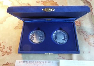 Vaticano - Dittico Monete Celebrative 10000 Lire Argento 835 - Anno Santo 2000 - Foto 1 di 5