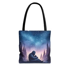 Bigfoots at Night Tote Bag - Picture 1 of 21