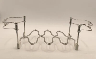 Metal Expandable To 23.5” Trivet Casserole Dish Holder  Italy  With Plastic Feet - Image 1 of 4