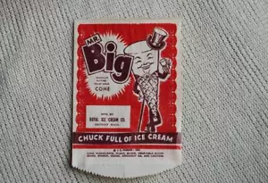 Set di 5 Borse cono gelato vintage MR BIG cartoni animati Detroit MI NOS QUASI NUOVE T11 - Foto 1 di 1