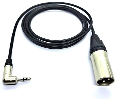 AUX-Kabel Neutrik  NTP3R Winkel-Miniklinke  3,5 mm-XLR Male NC3MXX vers. Längen - Bild 1 von 3