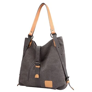 Women Shoulder Bag Lady Tote Purse Handbag Canvas Backpack Girl Fashion Bag New - Picture 1 of 13