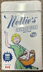Nellie's All Natural Waschmittel Soda Metalldose Dekor LEER wenige Dellen - Bild 1 von 6
