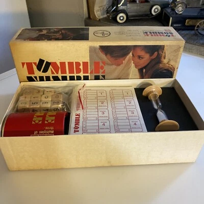 Vintage 1969 Selchow & Righter TUMBLE NUMBLE Math Dice Game zae - Image 1 of 3