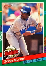 1991 Donruss Bonus Cards #BC18 Eddie Murray Period After Inc Los Angeles Dodgers