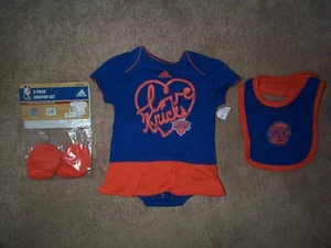 ($30) Conjunto de Vestido Jersey New York NY Knicks INFANTE BEBÉ RECIÉN NACIDO 0-3M 0-3 M Meses - Imagen 1 de 2
