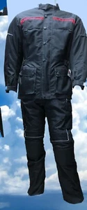 Completo da Moto Tessuto Uomo Giacca + Pantaloni Con Protettore Resistente - Bild 1 von 1
