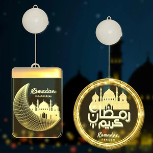 Ramadan Dekorative LED-Lampe, 2 Stück, Warmweiß, Batteriebetrieben - Bild 1 von 5
