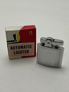 Vintage “Symbol” High Quality Superative Automatic Chrome Lighter W/Original Box - Picture 1 of 9