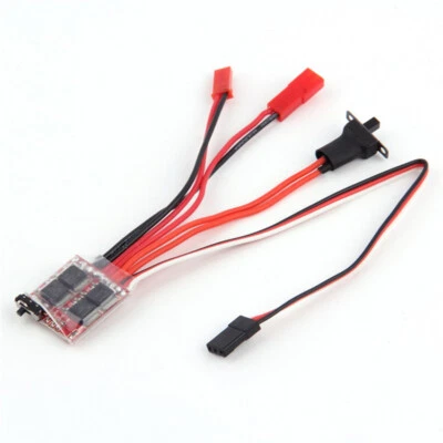 Brush Motor 2S 30A ESC Forward Backward for 1/16 1/18 RC Car MiNI Truck Crawler - Image 1 of 4