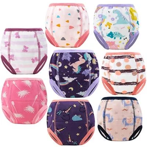 8 Packs Potty Training Pants Cotton Absorbent Training Underwear for Toddler ... - Picture 1 of 6