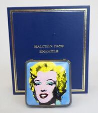 Halcyon Days Enamel Andy Warhol's Marilyn Monroe Trinket Box England Excellent