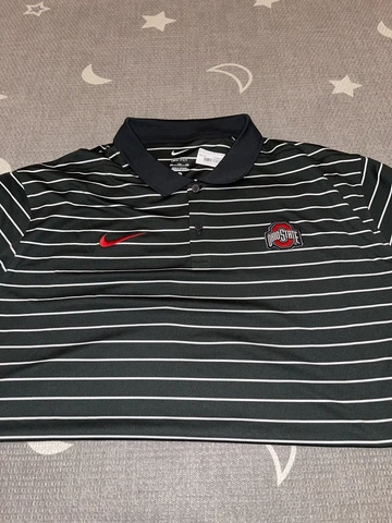 Ohio State Buckeyes 2022 Nike Sideline Victory Golf Polo Shirt XXL Gray Cover