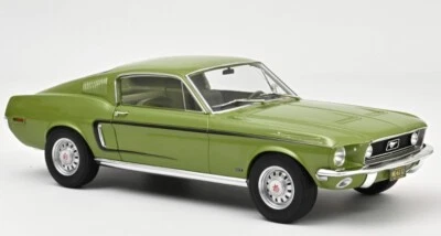 NOREV - 1968 FORD Mustang Fastback GT verde metallizzato - 1/12 - NOREV122704 - Immagine 1 di 4