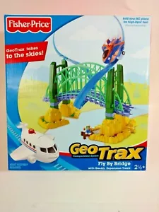 NEU Fisher Price GeoTrax Fly-By-Brücke mit GeoAir-Erweiterungsspur - Bild 1 von 2