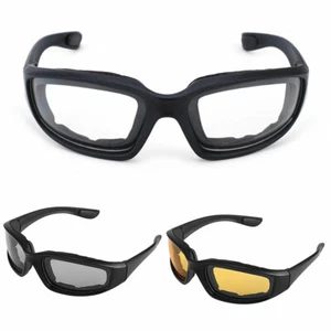 Motorcycle Transition Lens Riding Summer Glasses Day Night Foam Padded Glass - Foto 1 di 13