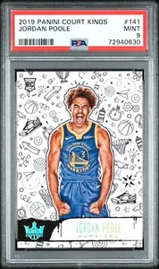 2019-20 Panini Court Kings Jordan Poole #141 Level III PSA 9 Mint Rare RC Rookie - Picture 1 of 2
