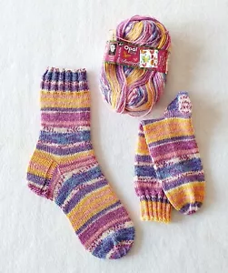 Socken, Handgestrickt, Gr. 38/39, Wollsocken - Bild 1 von 1