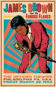 James Brown 13" x 19" Re-Print Music Concert Poster - Picture 1 of 2