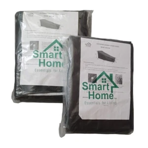 Smart Home Outdoor Lounge Chair Chaise Covers Black Lot of 2 - Picture 1 of 8