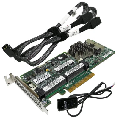 HP Smart Array P420 6Gb SAS RAID Controller 610670-002 1GB FBWC +2x SAS Cable LP - Image 1 of 4