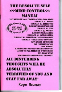 The resolute self mind control manual DELUXE EDITION book ELIMINATE BAD THOUGHTS - Picture 1 of 1