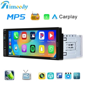 6.86" Autoradio Single 1Din Touchscreen Apple Carplay Android Auto Bluetooth FM - Bild 1 von 20