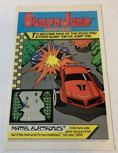 1983 Mattel Electronics/Atari/Intellivision video game ad page ~ BUMP N JUMP - Picture 1 of 1