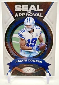 2021 Panini Certified Football Seal Of Approval - #SA-2 Amari Cooper Cowboys - Picture 1 of 2